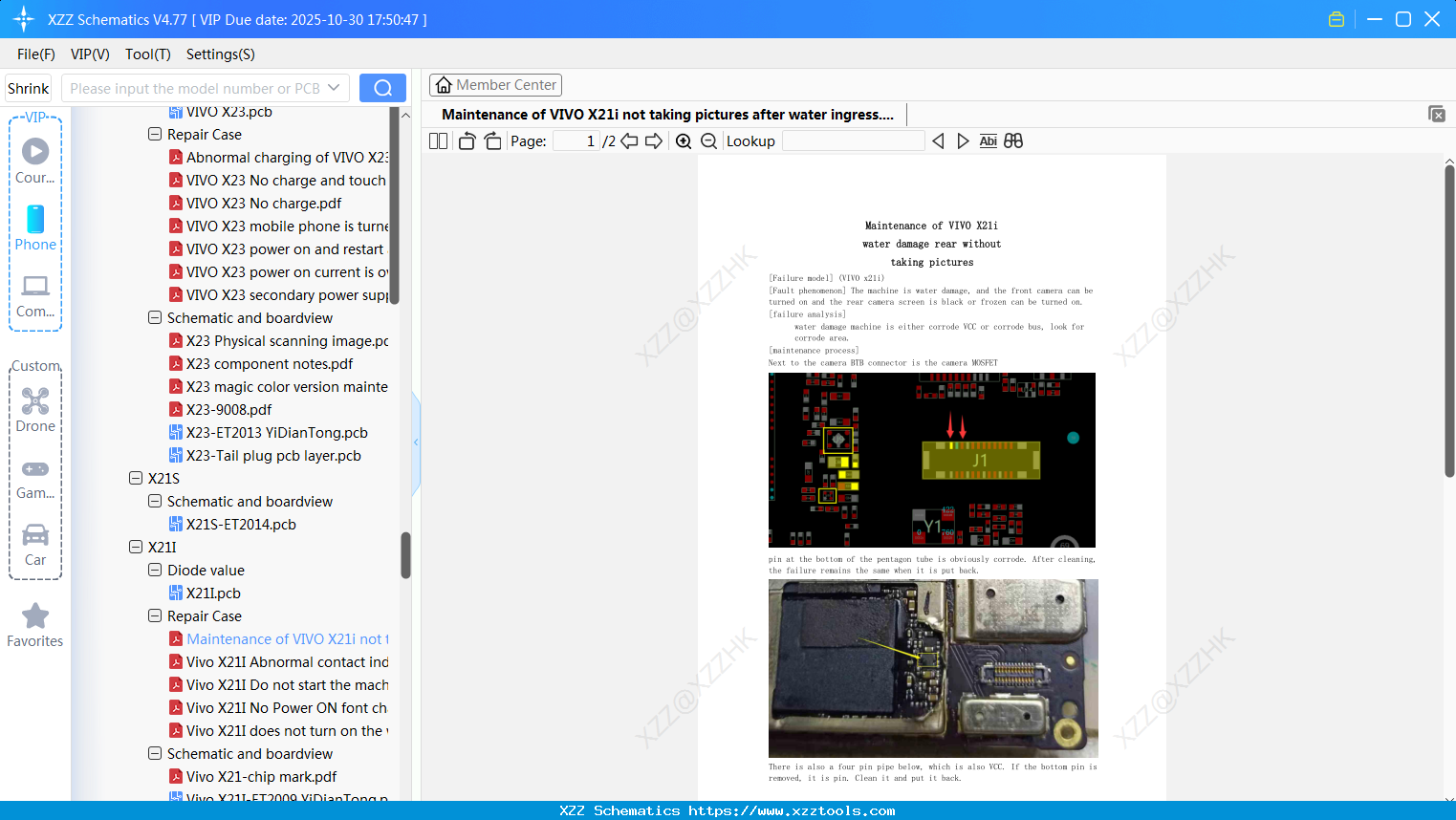 Maintenance Of VIVO X21i Not Taking Pictures After Water Ingress